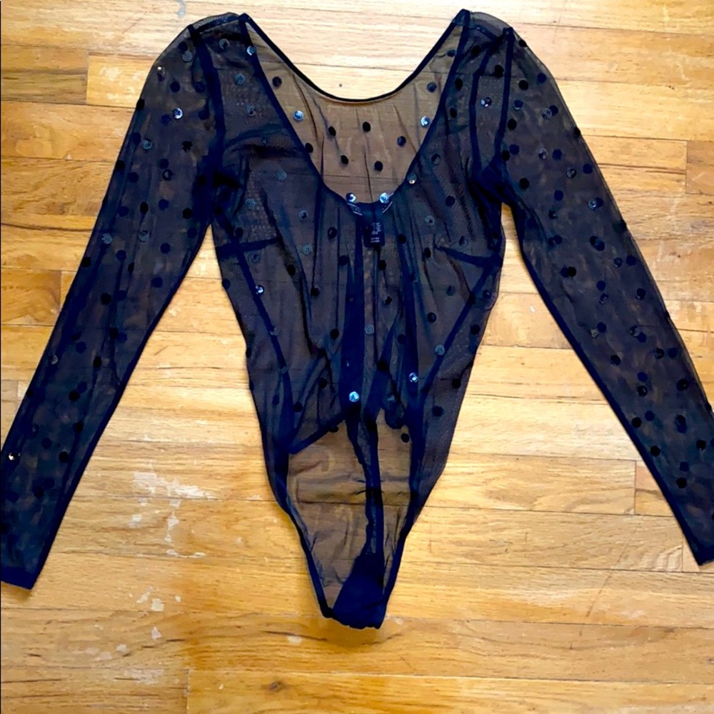 Victoria’s Secret | Sheer Polka Dot Body Suit